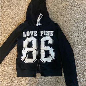 Victoria’s Secret PINK LOVE zip up hoodie